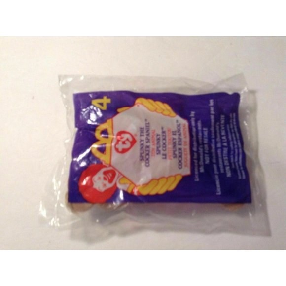 Ty Teenie Beanie Babies New McDonalds #9 Bones Dog Stuffed Plush Animal Toy - Picture 2 of 2